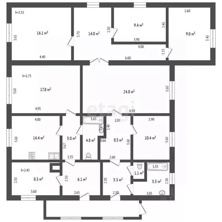 Дом в Воронежская область, Борисоглебск ул. Середина, 68 (201 м) - Фото 2