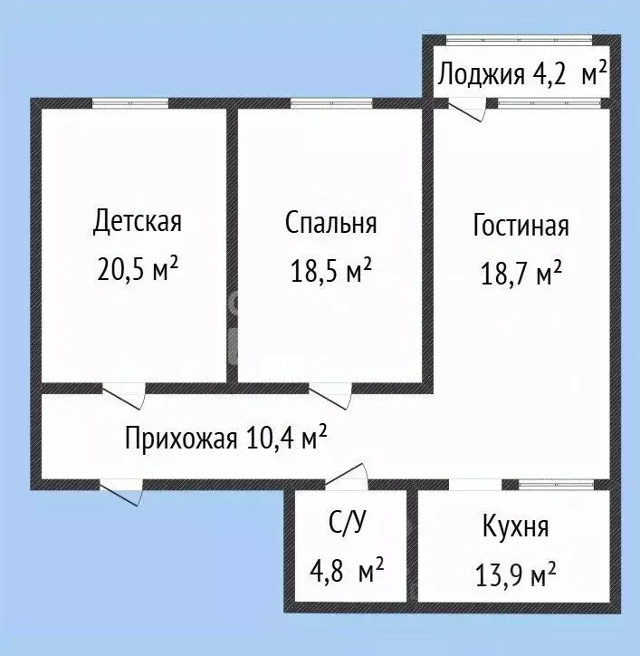 3-к кв. Дагестан, Махачкала проезд 1-й Ванашимахинский, 16 (91.0 м) - Фото 2