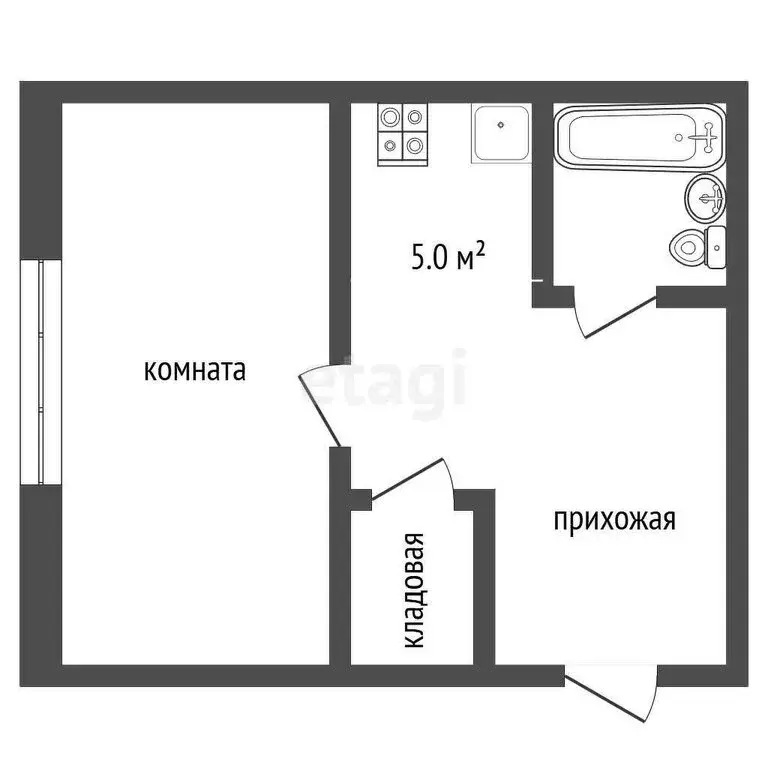 1-комнатная квартира: Муром, улица Куйбышева, 26А (19.7 м) - Фото 0
