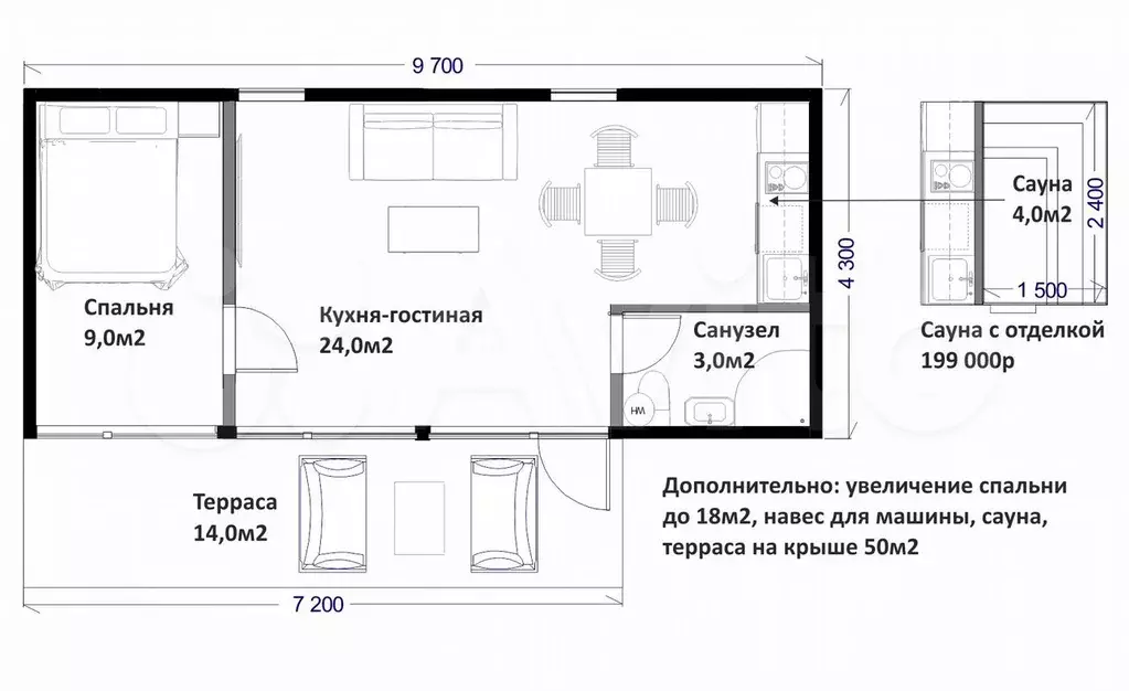 Дом 50 м на участке 10 сот. - Фото 0