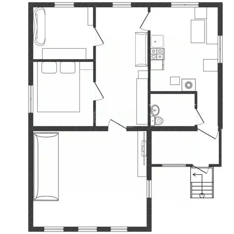 Дом в Саратовская область, Энгельс Телеграфная ул., 36 (83 м) - Фото 2
