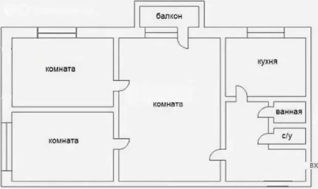 3-комнатная квартира: Липецк, улица Ленина, 39 (62.9 м) - Фото 1