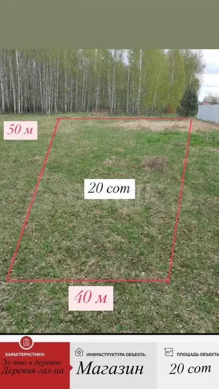 Участок 20 сот. (личное подсобное хозяйство (лпх)) - Фото 0
