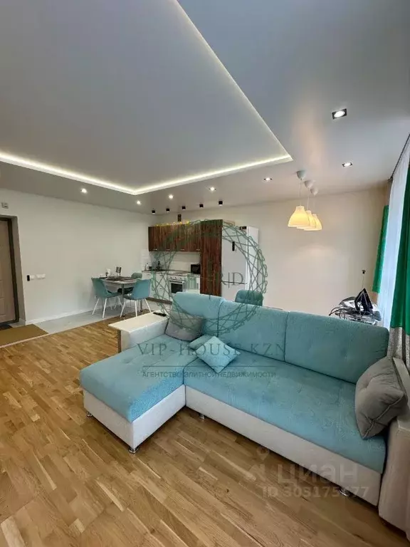 2-к кв. Татарстан, Казань пос. Дербышки, ул. Мира, 62к1 (55.0 м) - Фото 1