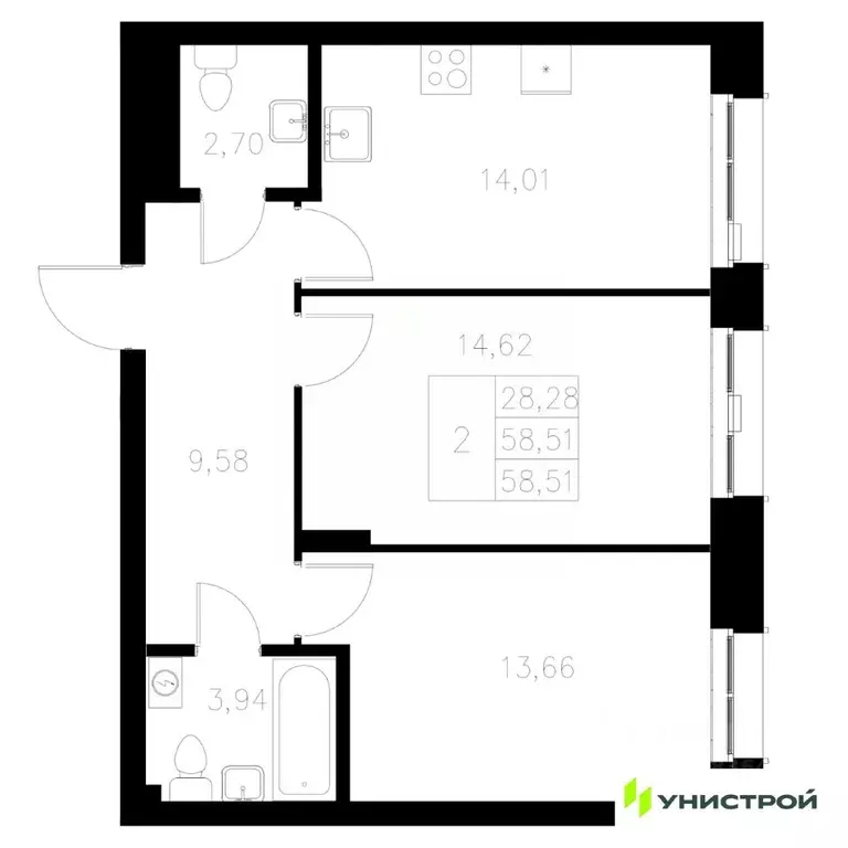 2-к кв. Татарстан, Казань Адмиралтейская Слобода мкр, Статум жилой ... - Фото 0