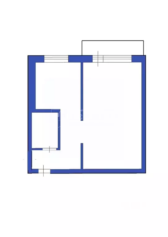 1-к кв. Кемеровская область, Ленинск-Кузнецкий просп. Ленина, 45 (31.0 ... - Фото 2
