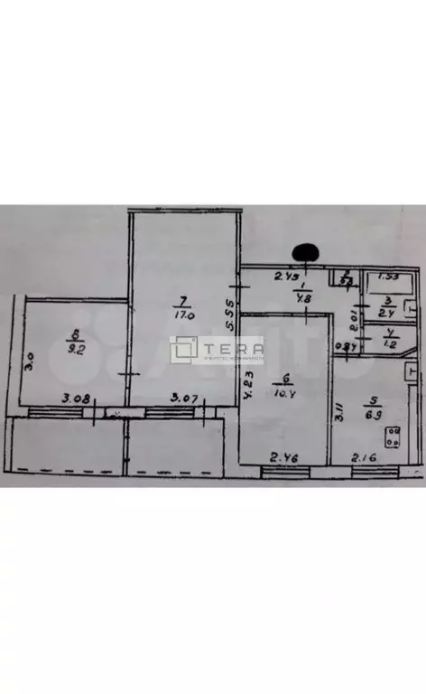 3-к кв. Башкортостан, Уфа Российская ул., 41/1 (52.8 м) - Фото 1