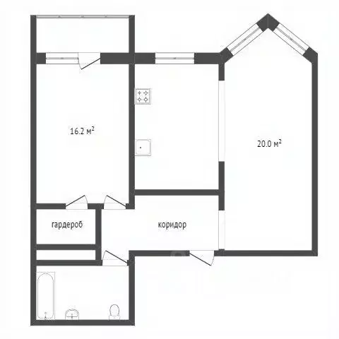 2-к кв. Красноярский край, Норильск ул. Лауреатов, 41 (59.2 м) - Фото 2