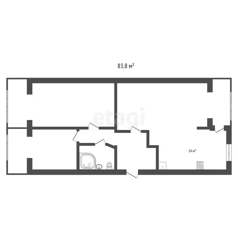 3-комнатная квартира: Кисловодск, улица Калинина, 8В (83.8 м) - Фото 0