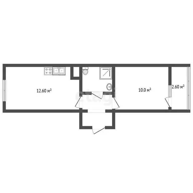 1-комнатная квартира: Санкт-Петербург, Муринская дорога, 10к1 (29.5 м) - Фото 0