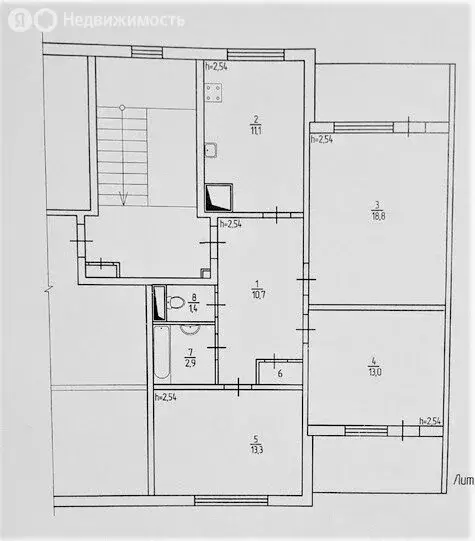 3-комнатная квартира: посёлок Марковский, 14 (72 м) - Фото 1