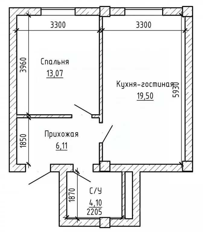 1-к кв. Кабардино-Балкария, Нальчик ул. Байсултанова, 26 (43.8 м) - Фото 2