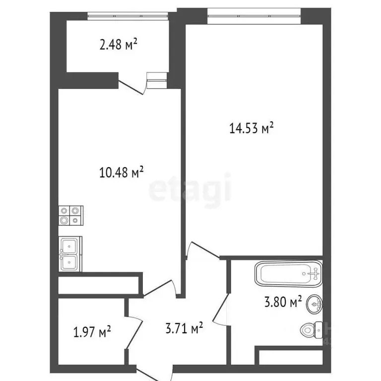 1-к кв. Санкт-Петербург Планерная ул., 97к1 (34.3 м) - Фото 1