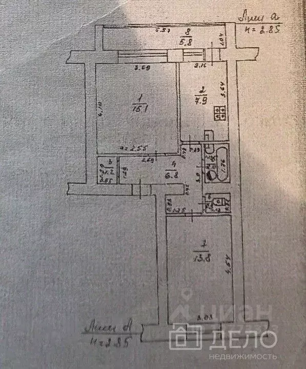 2-к кв. Рязанская область, Шацк ул. Тараскина, 28а (48.0 м) - Фото 2