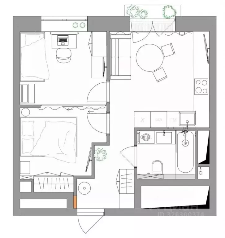 1-к кв. Москва Пулковская ул., 2 (38.1 м) - Фото 2