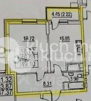 1-к кв. Татарстан, Казань ул. Хусаина Мавлютова, 17Ек1 (49.0 м) - Фото 1