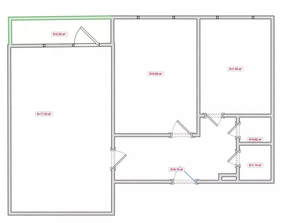 2-комнатная квартира: Уфа, улица Максима Рыльского, 20 (45 м) - Фото 2