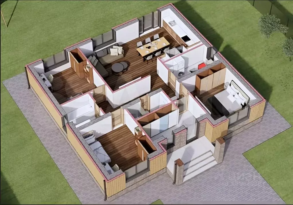 Дом в Омская область, Омский район, Пушкинское с/пос, Пушкинский Лес ... - Фото 2