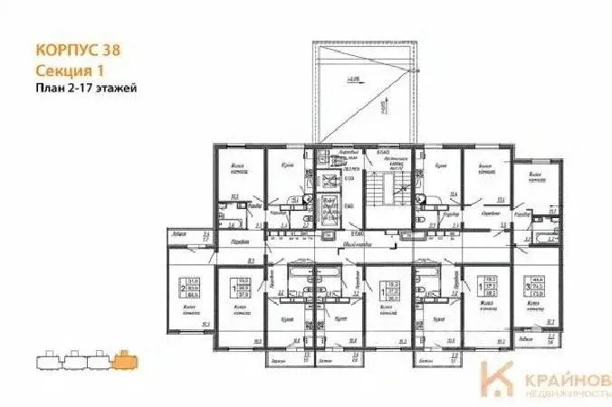 1-к кв. Воронежская область, Воронеж ул. Шидловского, 38 (38.2 м) - Фото 1