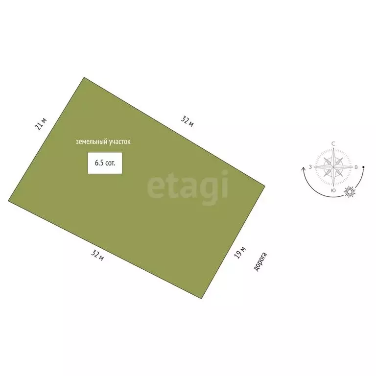 Участок в Альметьевск, улица Загита Гамирова (6.5 м) - Фото 1