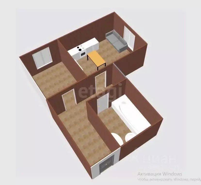 1-к кв. Сахалинская область, Южно-Сахалинск Долинская ул., 43А (37.7 ... - Фото 1