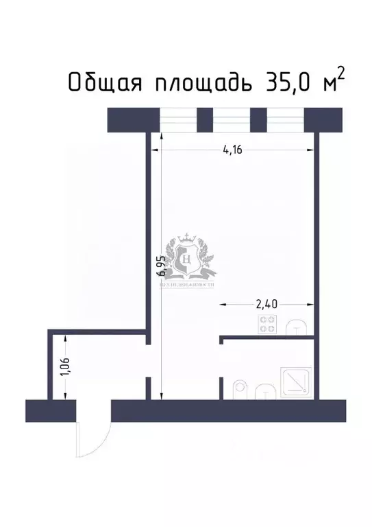 Комната Санкт-Петербург Гороховая ул., 32 (35.0 м) - Фото 2
