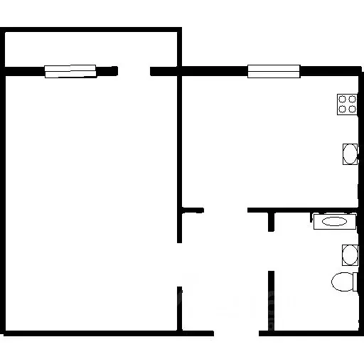 1-к кв. Татарстан, Казань ул. Халезова, 27А (42.5 м) - Фото 1