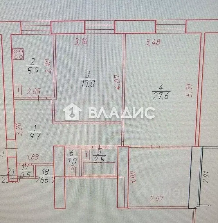 2-к кв. Карелия, Петрозаводск ул. Гоголя, 14 (60.2 м) - Фото 2