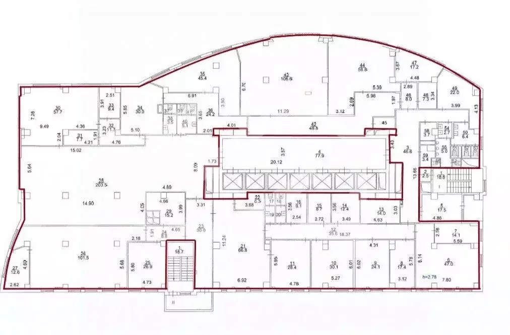 Помещение свободного назначения в Москва ул. Ивана Франко, 8 (1589 м) - Фото 2