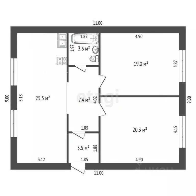 Дом в Краснодарский край, Темрюк ул. Победы (110 м) - Фото 2