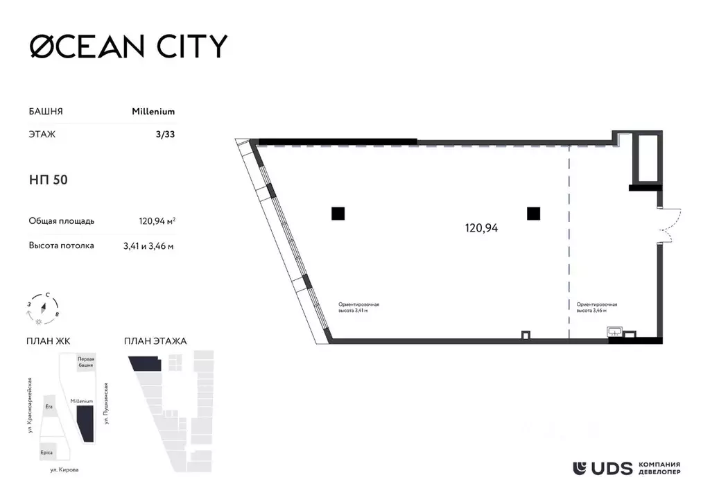Помещение свободного назначения в Удмуртия, Ижевск Пушкинская ул. (121 ... - Фото 1