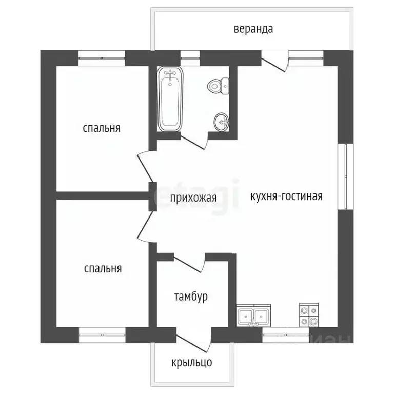 Дом в Владимирская область, Муром д. Лесниково, ул. Юматовка, 87 (60 ... - Фото 0