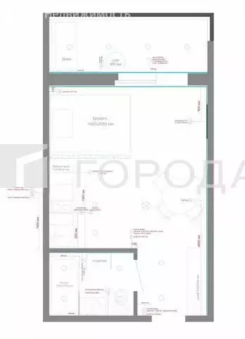 Квартира-студия: Барнаул, Северо-Западная улица, 15к1 (28 м) - Фото 0