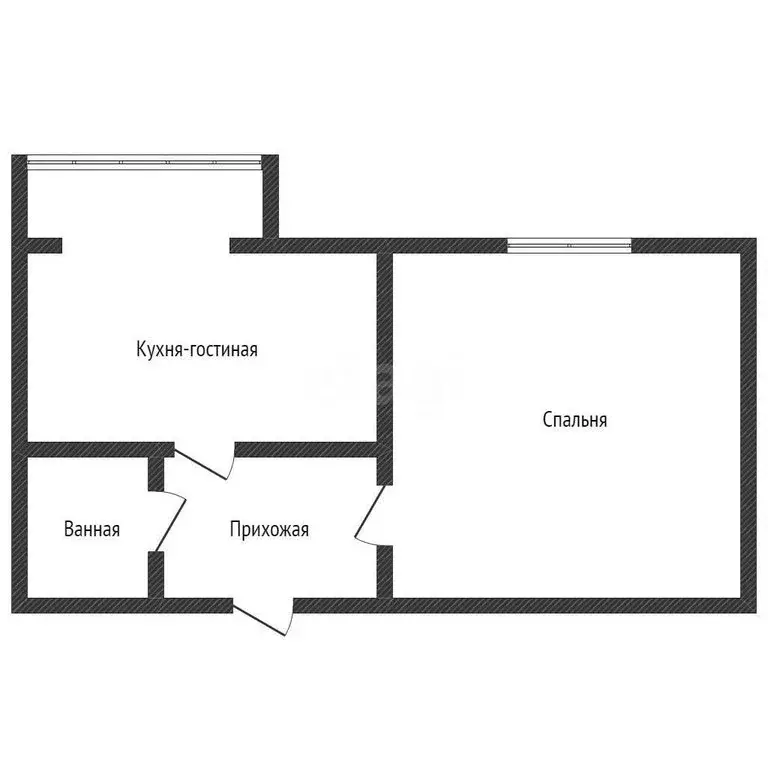 1-комнатная квартира: посёлок городского типа Энем, переулок Фрунзе, ... - Фото 1