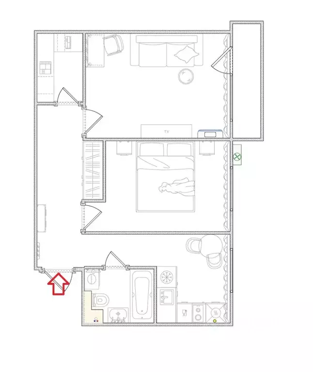 2-к кв. Москва ул. Молостовых, 11К4 (47.0 м) - Фото 2