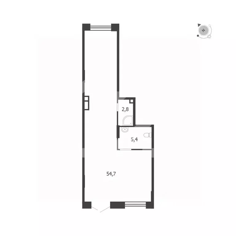 Помещение свободного назначения в Москва 3-я оч., Шагал жилой ... - Фото 2