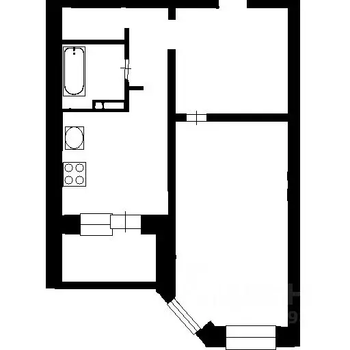 1-к кв. Севастополь ул. Молодых Строителей, 2 (60.0 м) - Фото 2