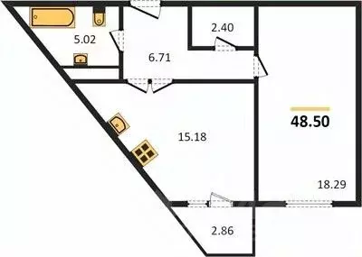 1-к кв. Крым, Евпатория ул. 60 лет ВЛКСМ, 31/1 (48.5 м) - Фото 1