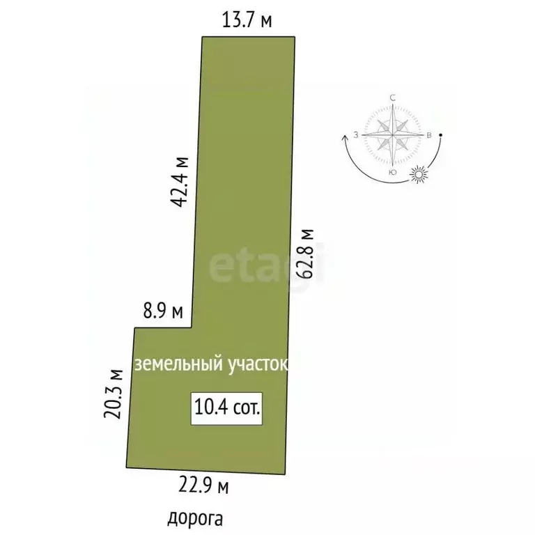 Участок в Тюменская область, Тюменский муниципальный округ, д. Елань ... - Фото 2