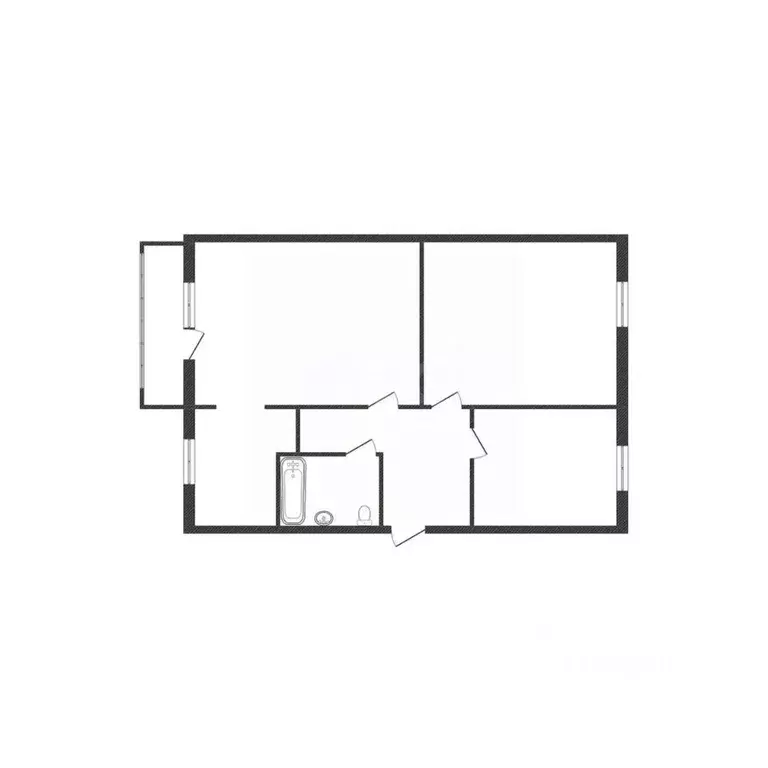 3-к кв. Курганская область, Курган Сибирская ул., 19 (62.9 м) - Фото 2
