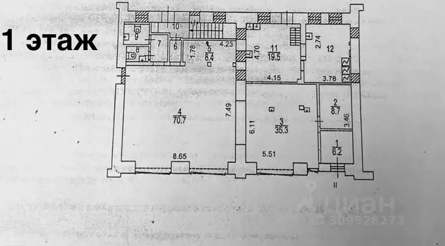 Помещение свободного назначения в Москва ул. Красина, 7С1 (379 м) - Фото 1