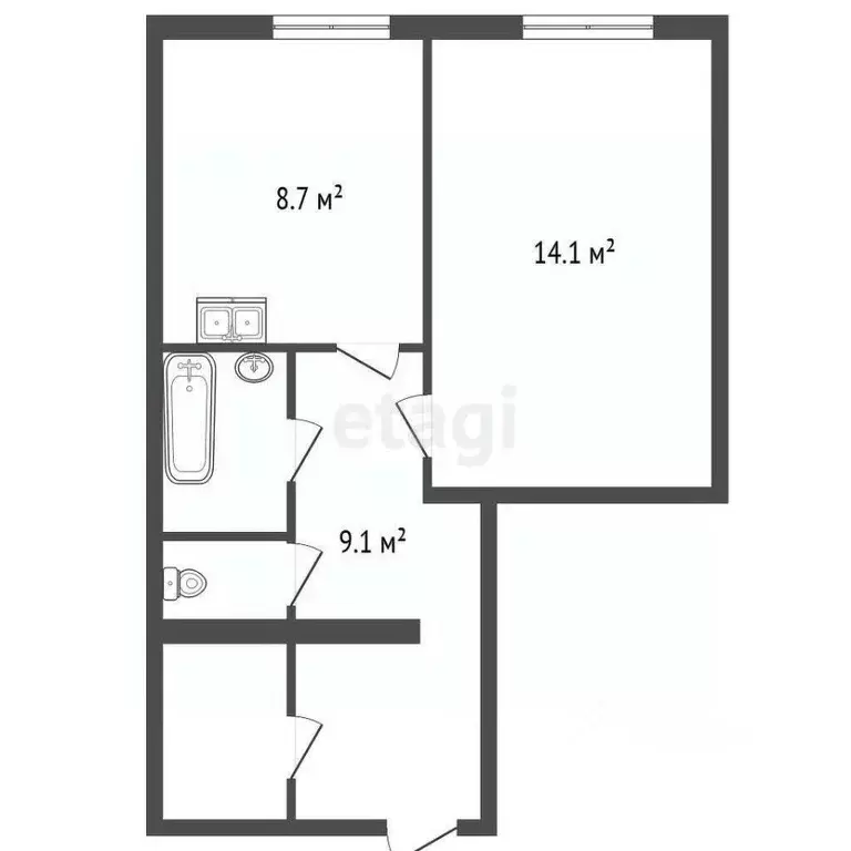 1-к кв. Санкт-Петербург Полюстровский просп., 71 (37.6 м) - Фото 2