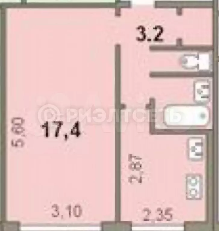 1-к. квартира, 30 м, 6/9 эт. - Фото 0