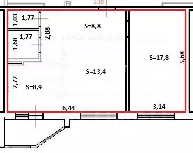 2-к кв. Алтайский край, Барнаул ул. Энтузиастов, 55 (53.7 м) - Фото 2