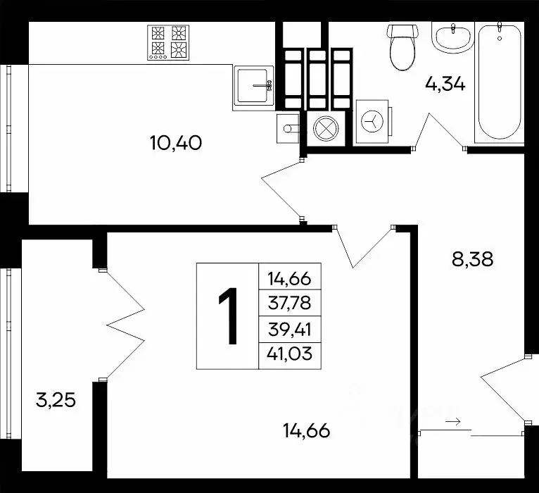 1-к кв. Крым, Евпатория  (41.03 м) - Фото 1