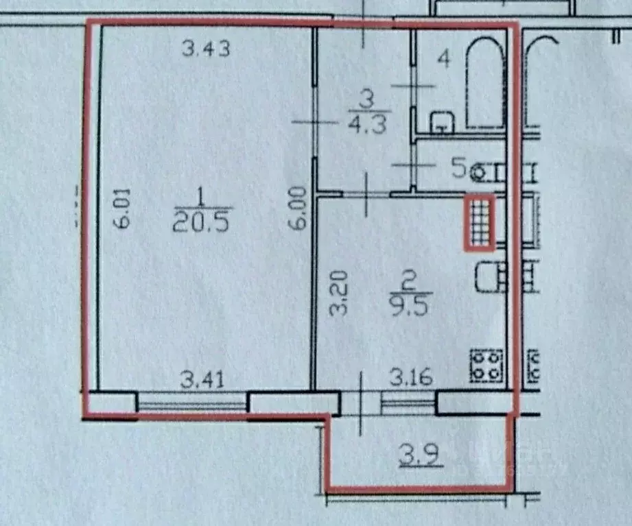 1-к кв. Санкт-Петербург Гжатская ул., 22к1 (40.0 м) - Фото 1