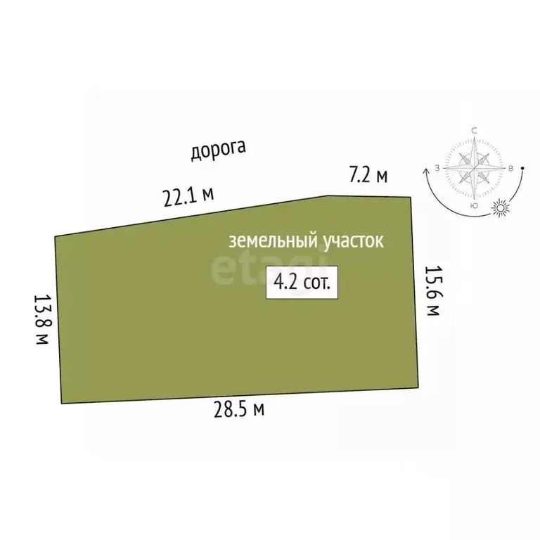 Участок в Ростовская область, Азов Азовский район, Выходной пер. (4.2 ... - Фото 1