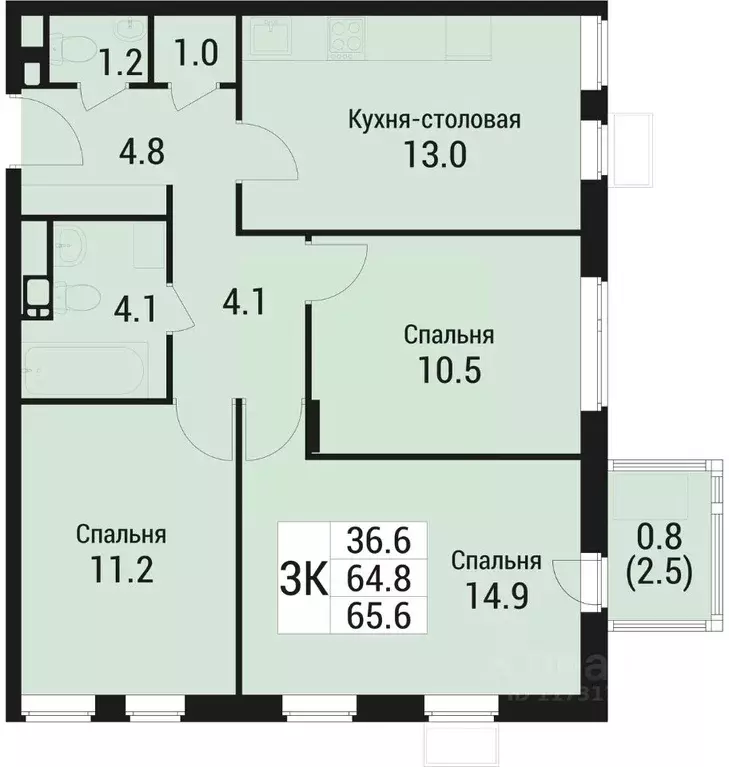 3-к кв. Московская область, Люберцы городской округ, Малаховка пгт Дом ... - Фото 0