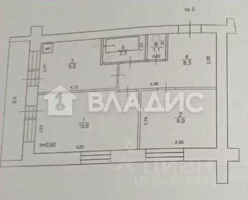 2-к кв. Карелия, Кондопога Гирвасская ул., 13 (46.2 м) - Фото 1