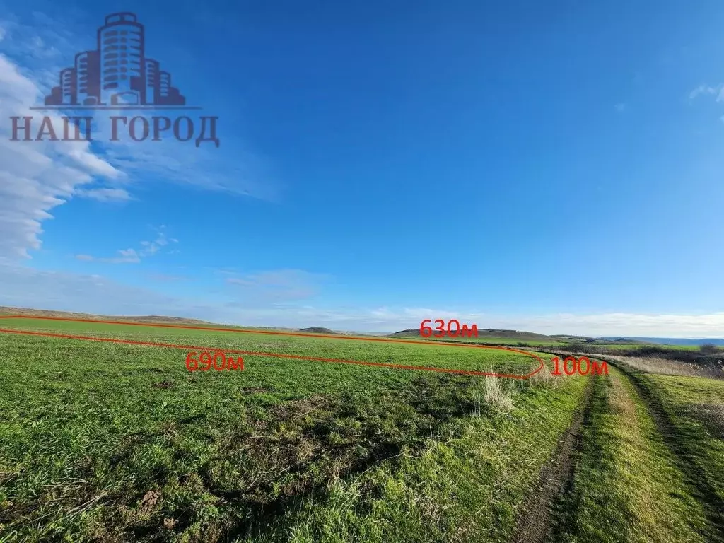 Участок в Крым, Кировский район, Первомайское с/пос, с. Отважное ул. ... - Фото 1